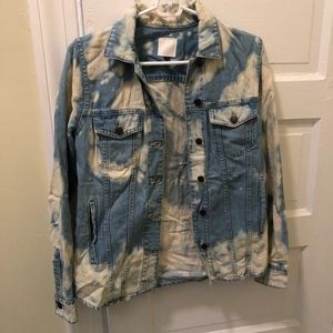 Joe's jean acid wash denim jean jacket sz S